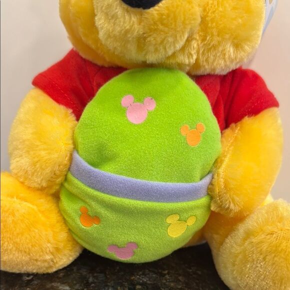 Disney Winnie the Pooh Easter Plush Yellow and Red. Size 9” - Picture 3 of 10